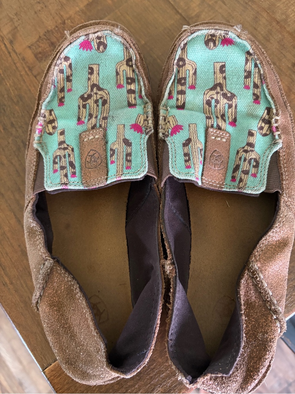 Ariat Womens Cruiser Metallic Bronze/Leopard Cactus size 7.5
